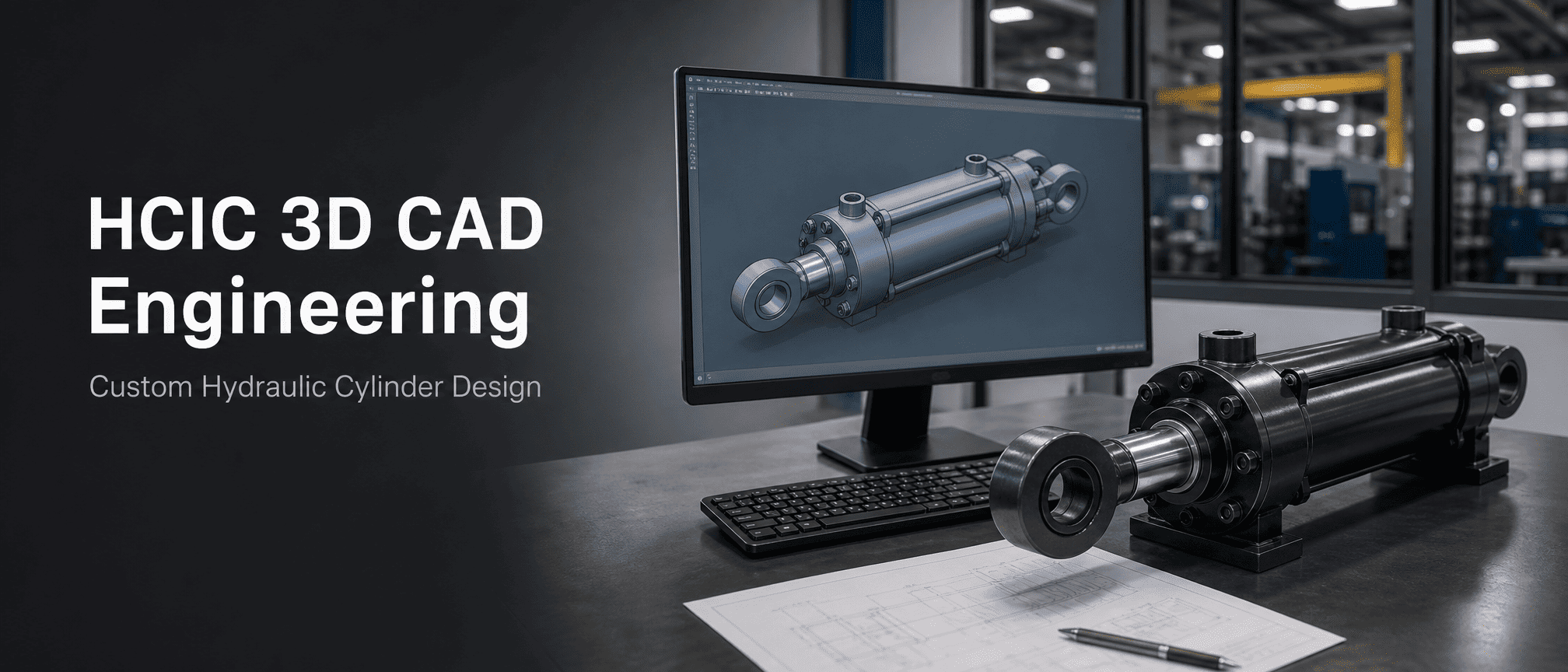 HCIC کسٹم ہائیڈرولک سلنڈرز کے لیے اپنے 3D CAD انجینئرنگ وسائل کو اپ ڈیٹ کرتا ہے۔
