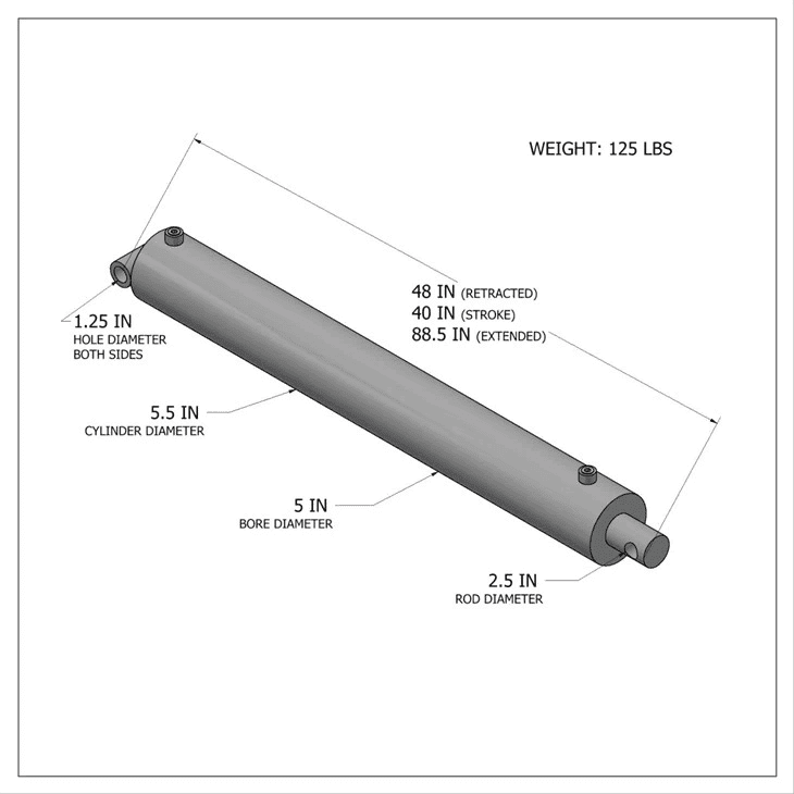 ہائیڈرولک نان بائی پاس سلنڈر